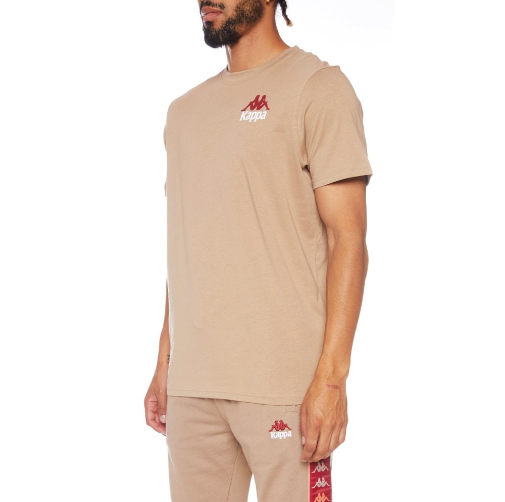 Kappa Authentic Ables T Shirts Brown | LA3024586