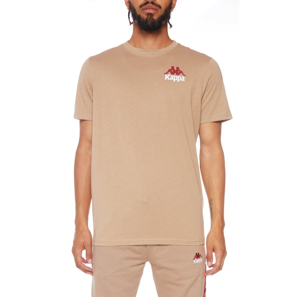 Kappa Authentic Ables T Shirts Brown | LA3024586