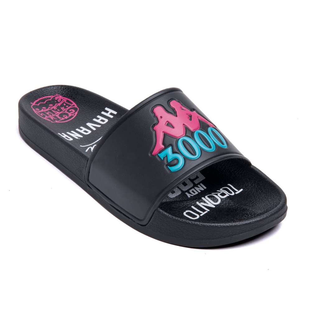 Kappa Authentic Adam 2 Gumball Slides Black | YA6385719