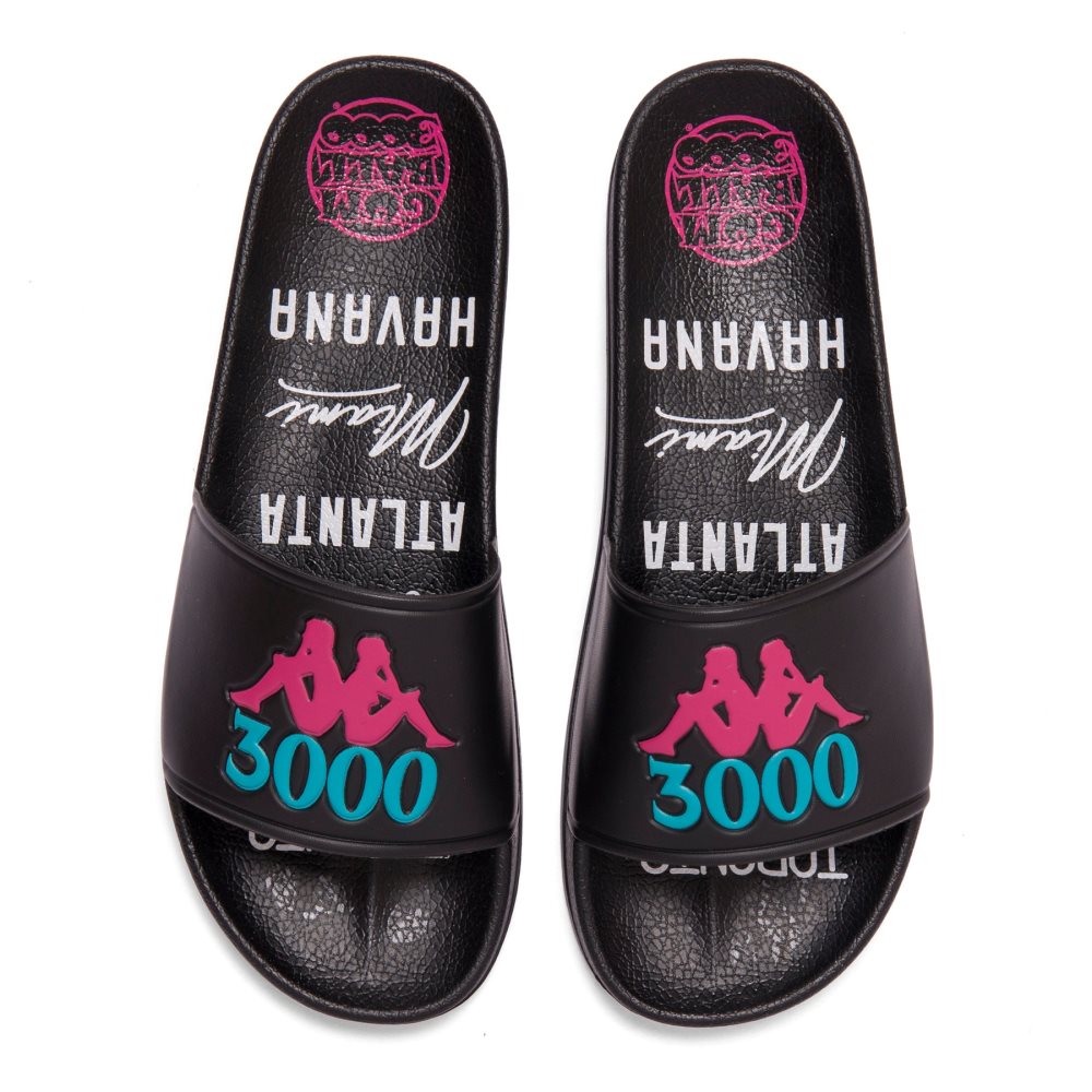 Kappa Authentic Adam 2 Gumball Slides Black | YA6385719