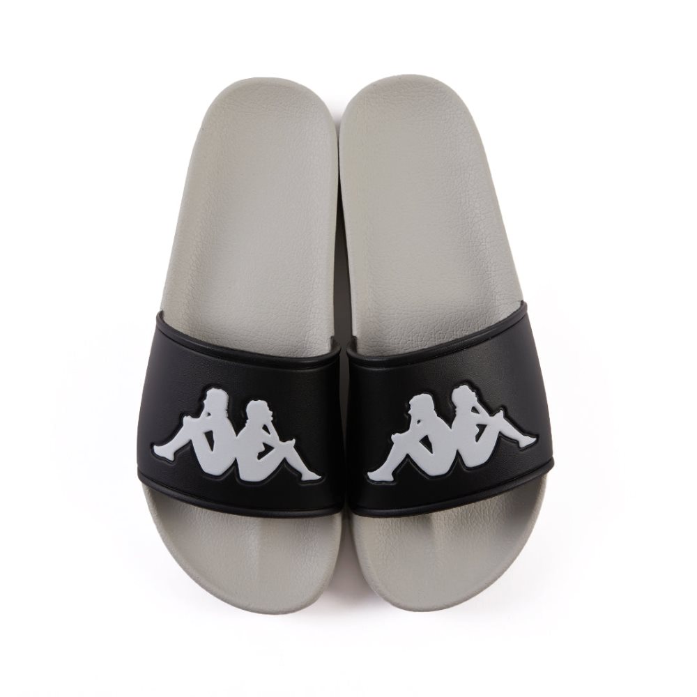 Kappa Authentic Adam 2 Slides Black Grey White | KE8163754