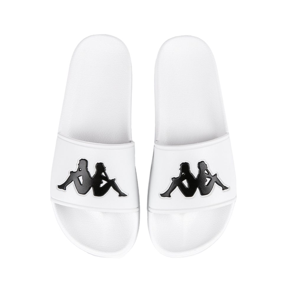 Kappa Authentic Adam 2 Slides White Black | QB9741286