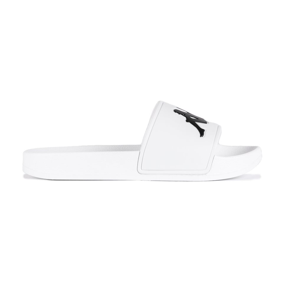 Kappa Authentic Adam 2 Slides White Black | QB9741286