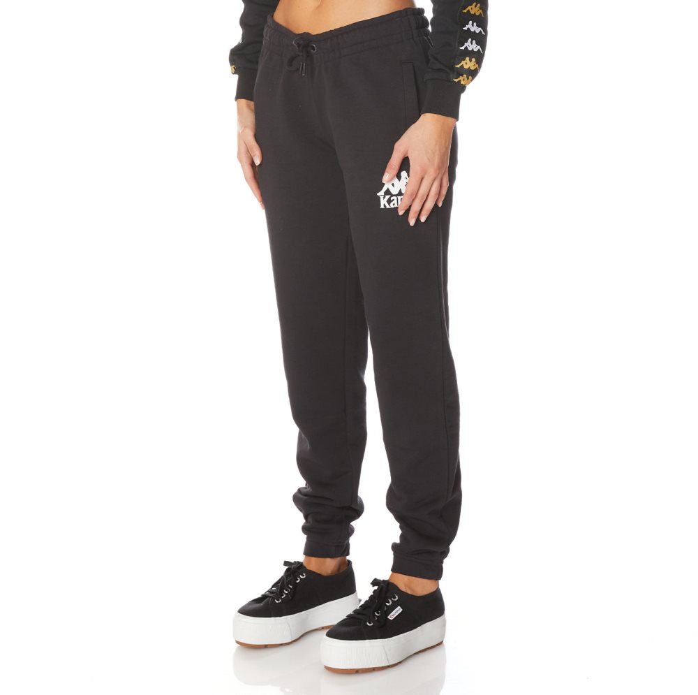 Kappa Authentic Ambalavao Sweatpants Black | SG8230756