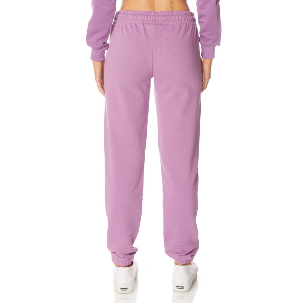 Kappa Authentic Ambalavao Sweatpants Purple Lavender White | LA0983612