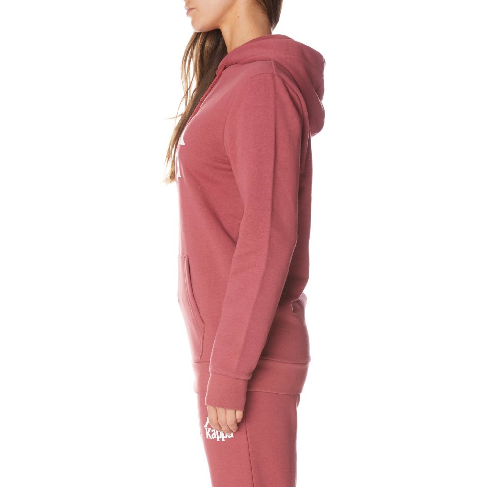 Kappa Authentic Ambanja Hoodie Burgundy | EV7459280