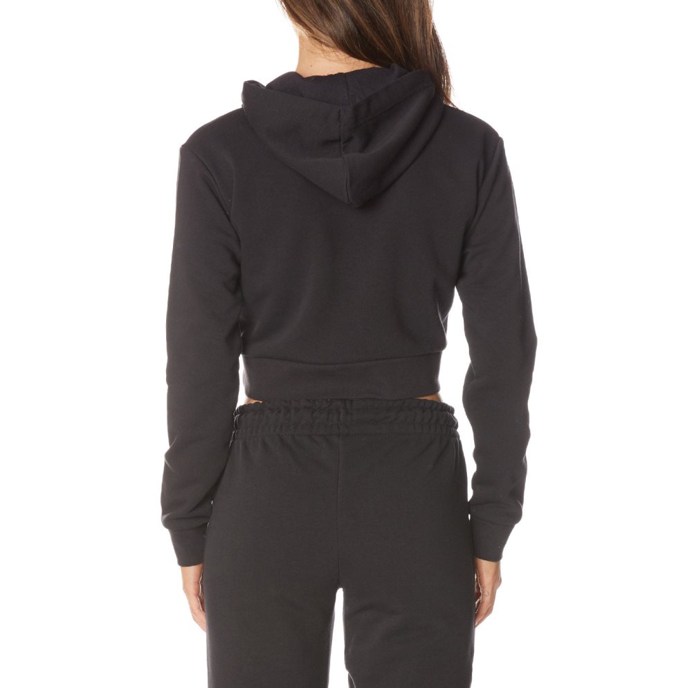 Kappa Authentic Ambatobeny Hoodie Black | UY0459861