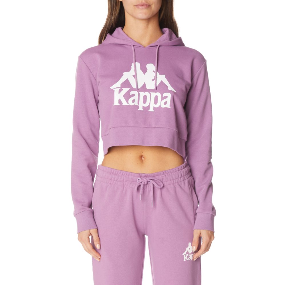 Kappa Authentic Ambatobeny Hoodie Purple Lavender White | LV1928736