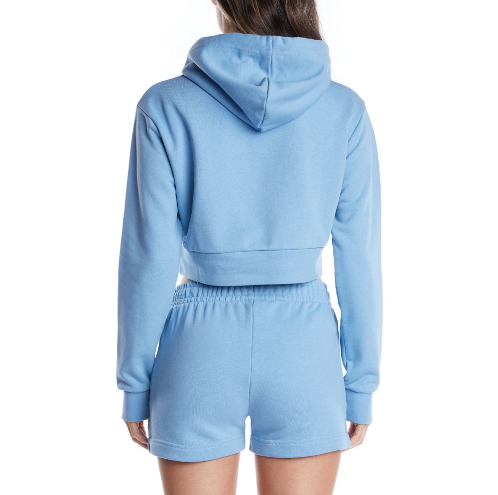 Kappa Authentic Ambatoboeny Hoodie Light Blue Brown | ID2784065