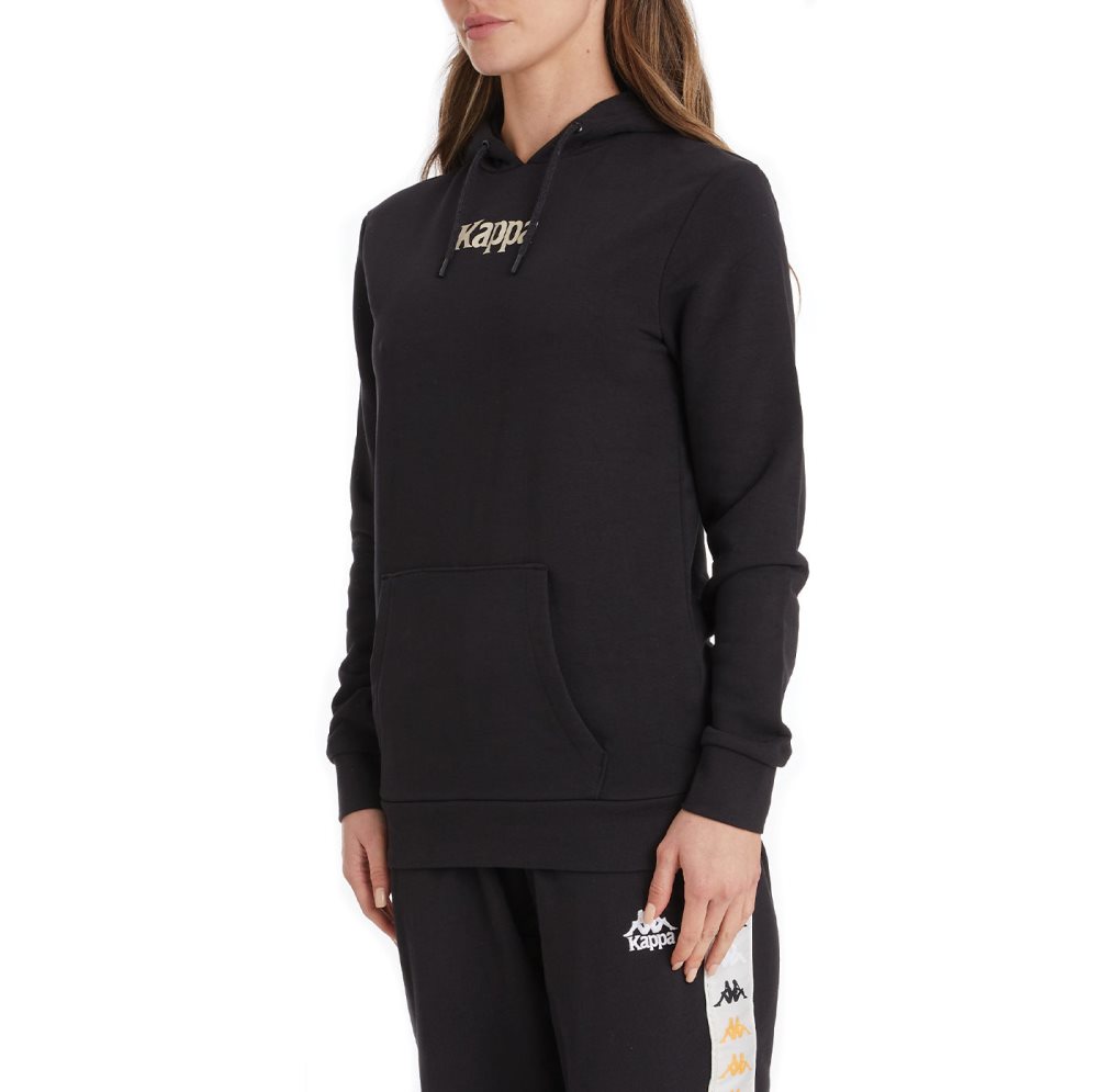 Kappa Authentic Ambenja Hoodie Black | HT9842503