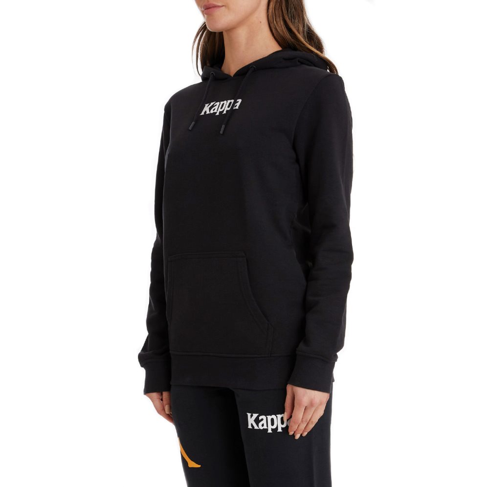 Kappa Authentic Ambenja Hoodie Black | IX8469531