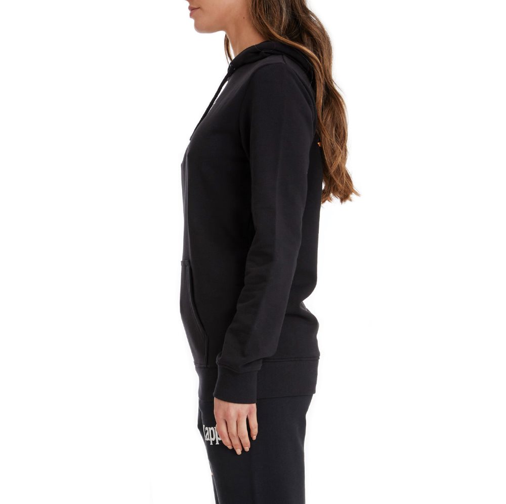 Kappa Authentic Ambenja Hoodie Black | IX8469531