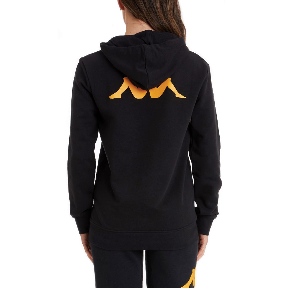 Kappa Authentic Ambenja Hoodie Black | IX8469531