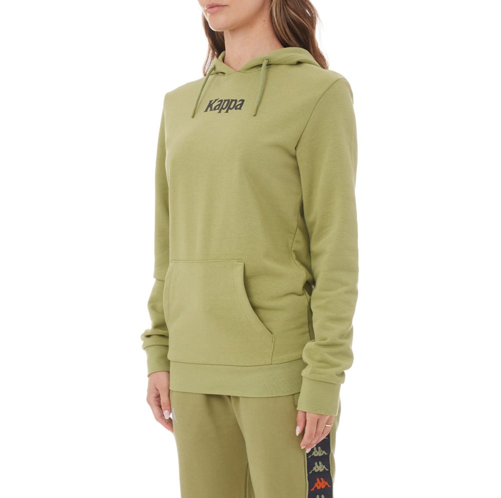 Kappa Authentic Ambenja Hoodie Green | BT5840673