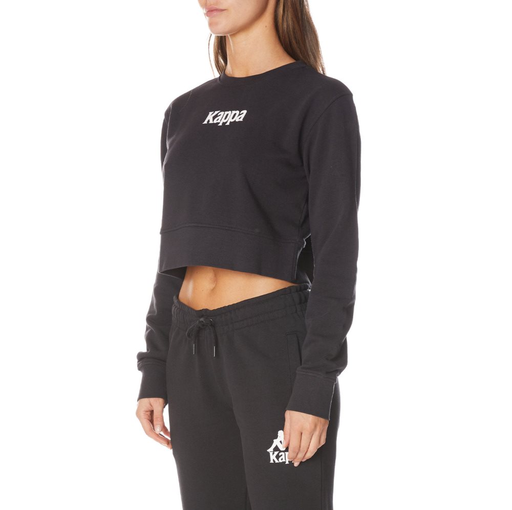 Kappa Authentic Ambilobe Sweatshirts Black | MC7412593
