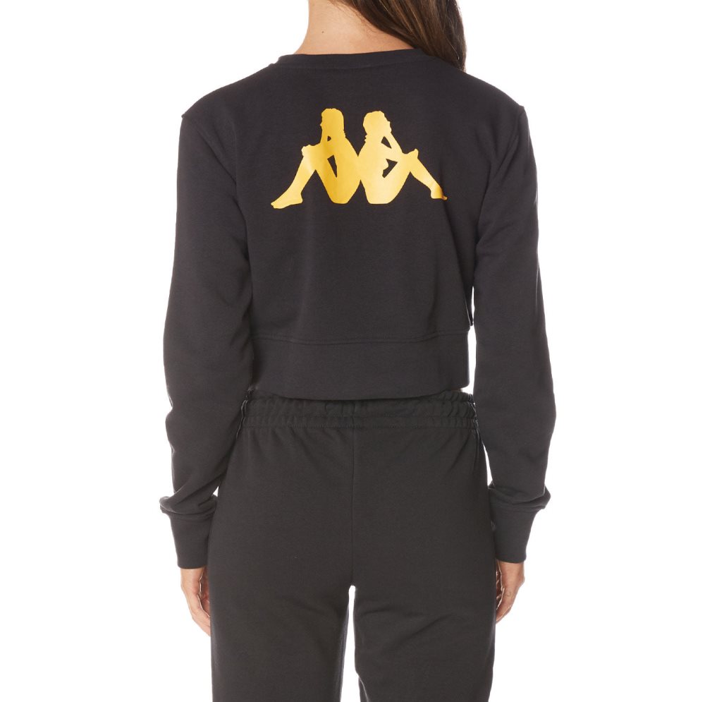 Kappa Authentic Ambilobe Sweatshirts Black | MC7412593
