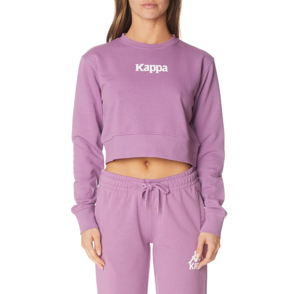 Kappa Authentic Ambilobe Sweatshirts Purple Lavender White | SV2685409