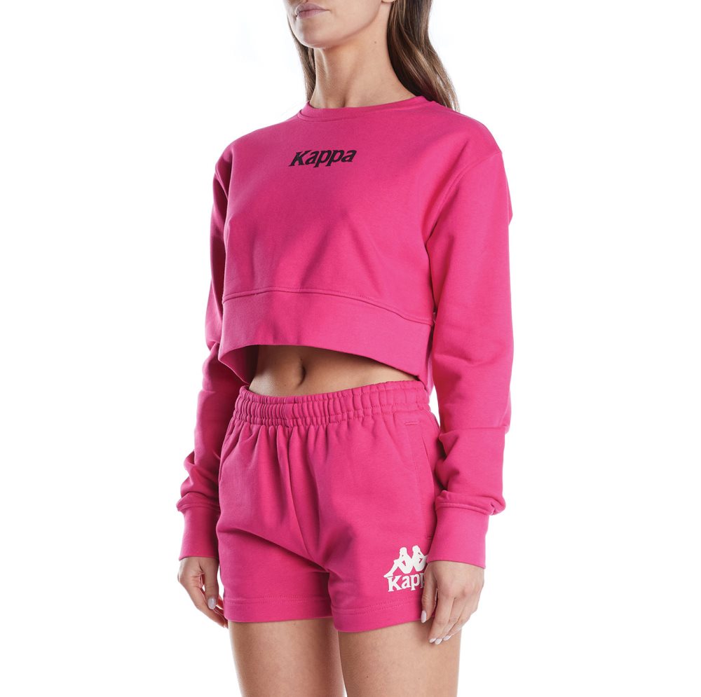 Kappa Authentic Ambilobe Track Jackets Pink Black | SU3472865
