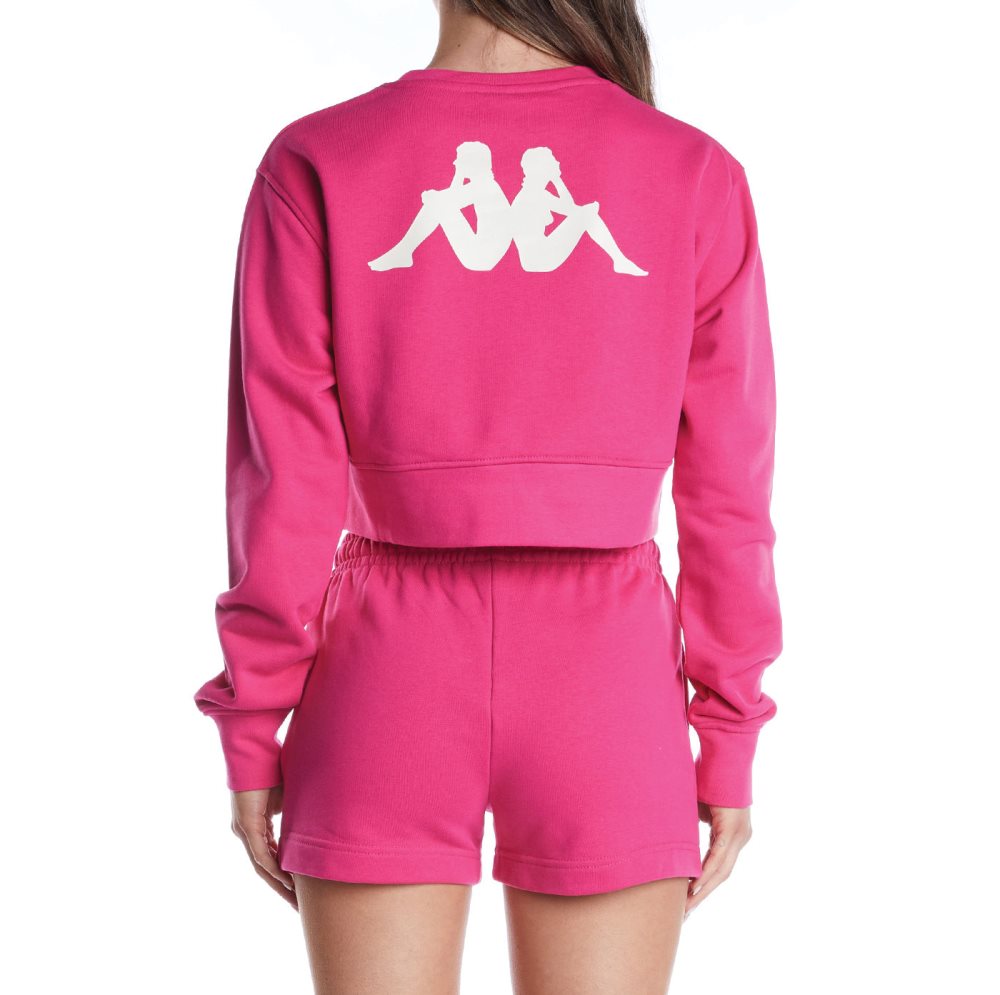 Kappa Authentic Ambilobe Track Jackets Pink Black | SU3472865