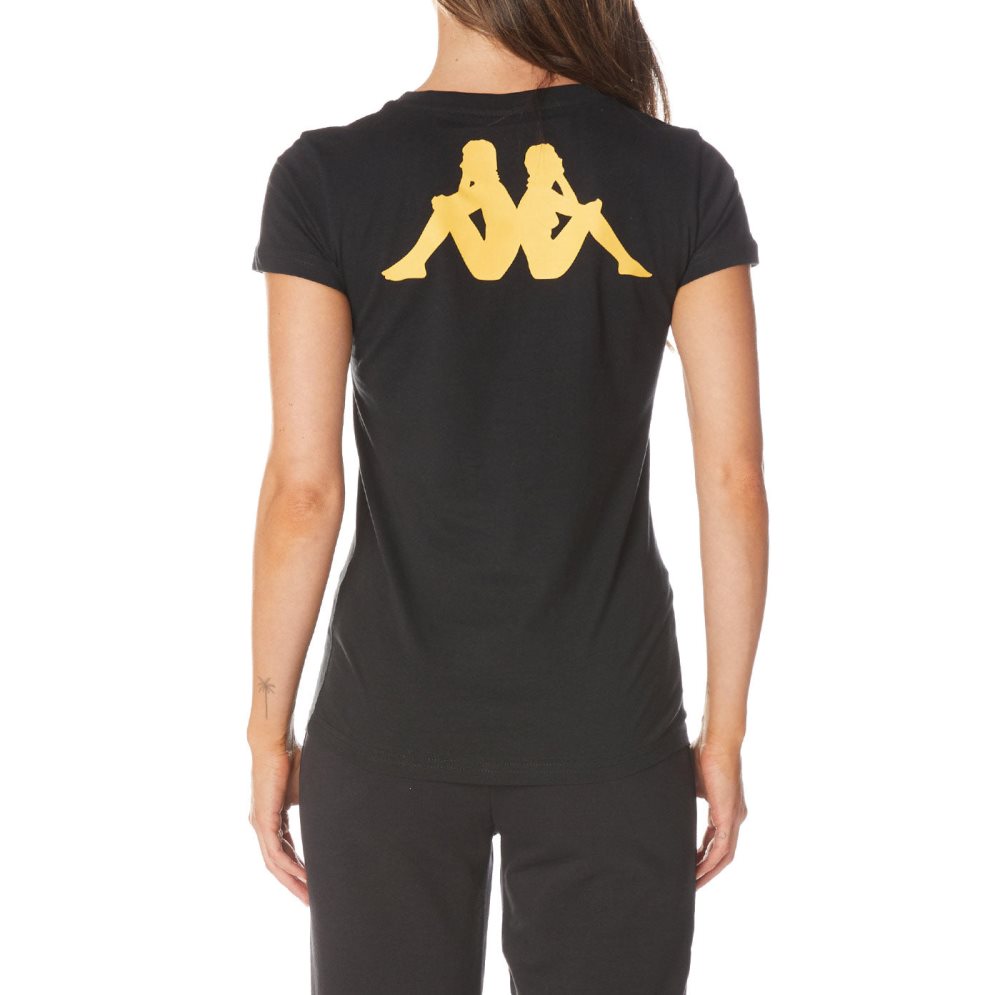 Kappa Authentic Amboasary T Shirts Black | JL1706589