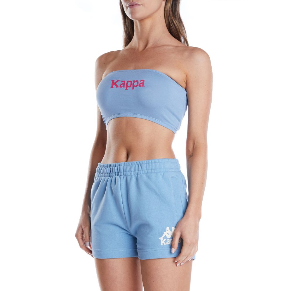 Kappa Authentic Ambohidratrimo Bandeau Light Blue Brown | VC2645791
