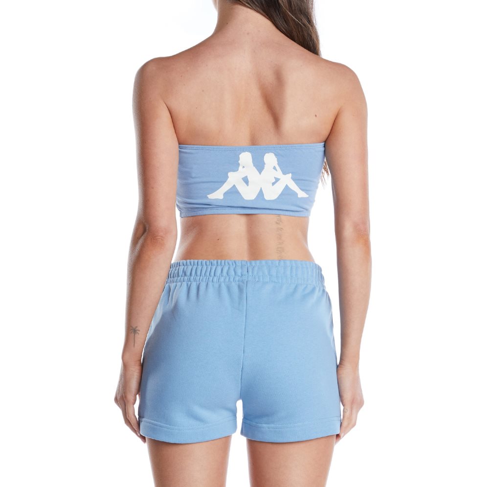 Kappa Authentic Ambohidratrimo Bandeau Light Blue Brown | VC2645791