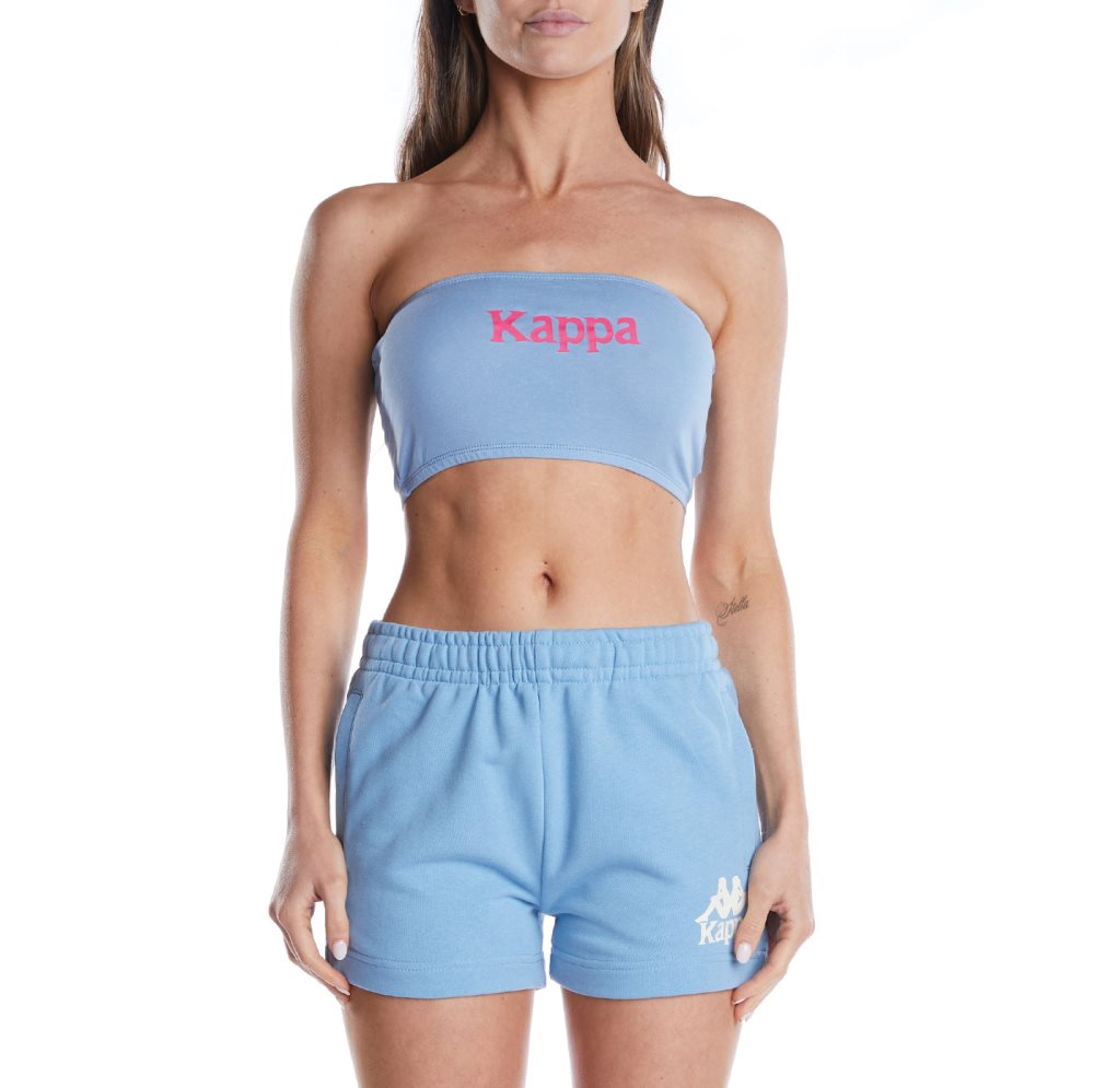 Kappa Authentic Ambohidratrimo Bandeau Light Blue Brown | VC2645791