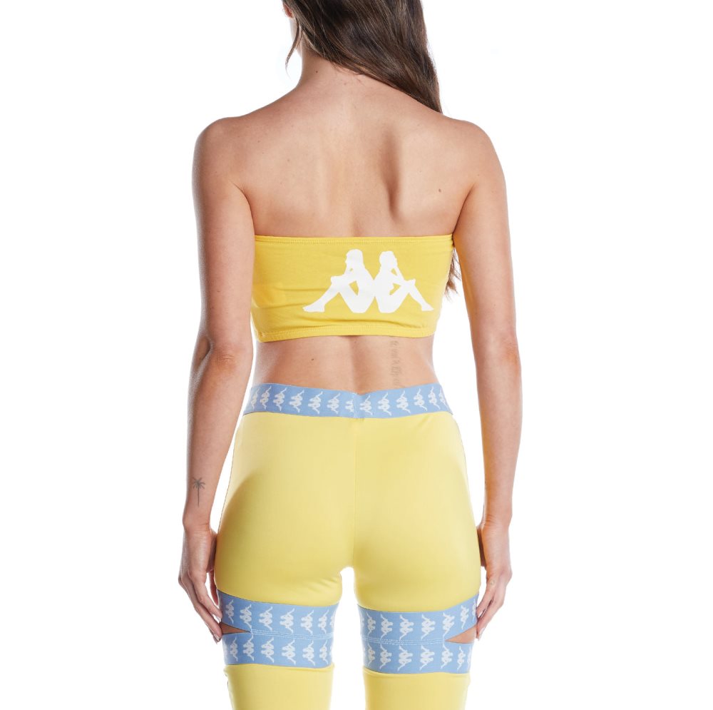 Kappa Authentic Ambohidratrimo Bandeau Yellow Light Blue | KE0573482