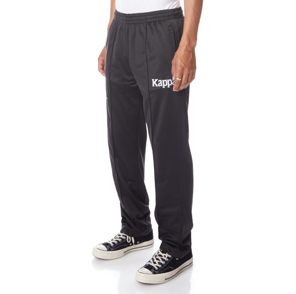 Kappa Authentic Ambret Track Pants Black White | ZE4625078