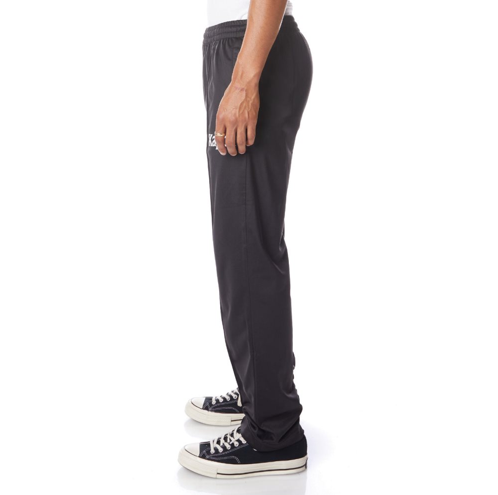 Kappa Authentic Ambret Track Pants Black White | ZE4625078