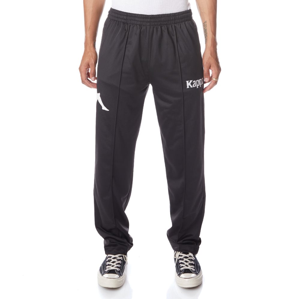 Kappa Authentic Ambret Track Pants Black White | ZE4625078