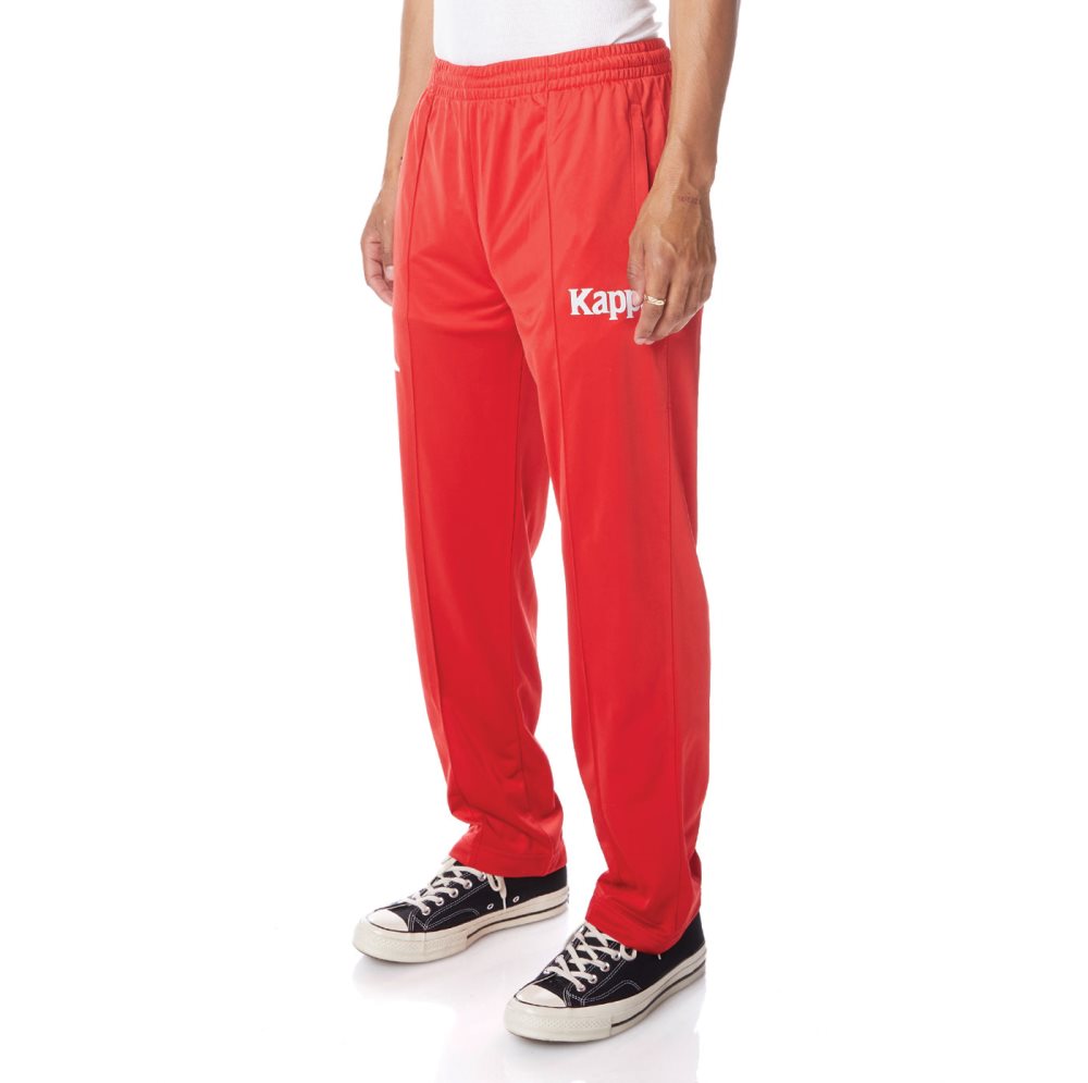 Kappa Authentic Ambret Track Pants Red White | IR0325948