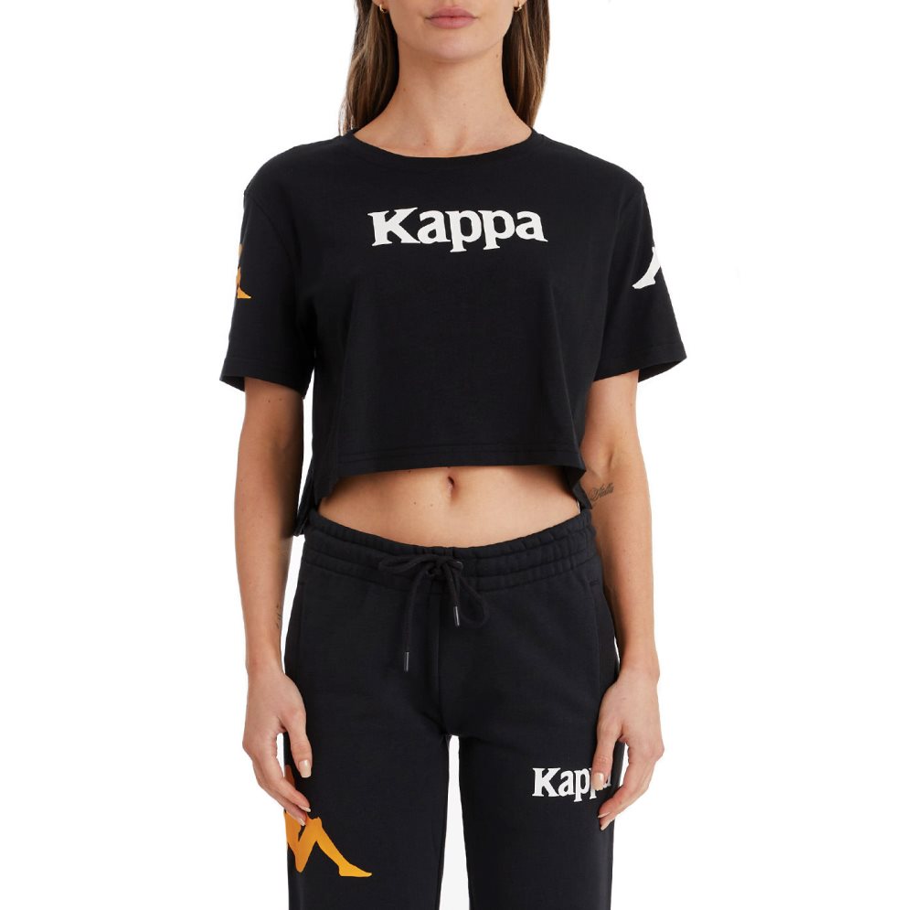Kappa Authentic Amilk T Shirts Black | IO0172453