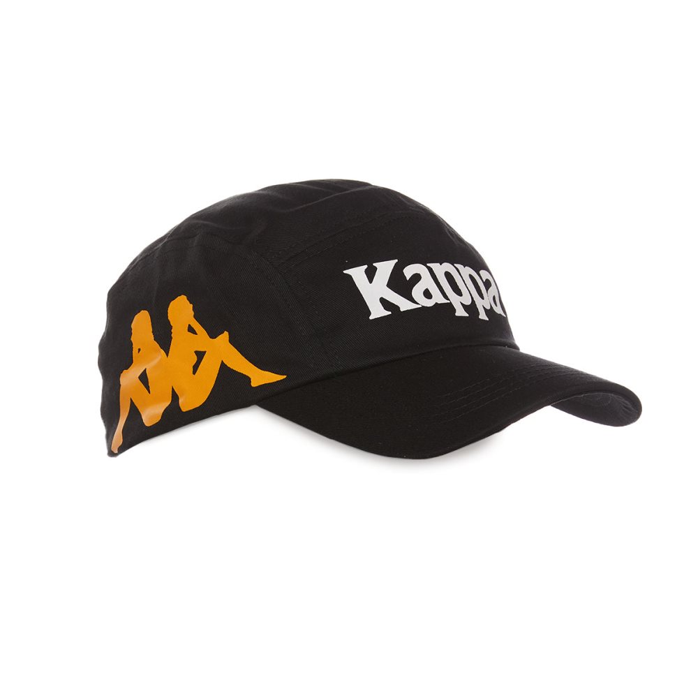Kappa Authentic Anfrei Caps Black Orange | VU1857023
