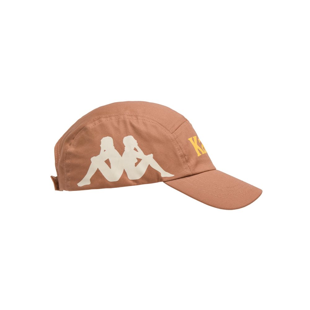 Kappa Authentic Anfrei Caps Brown Yellow | WC5826930