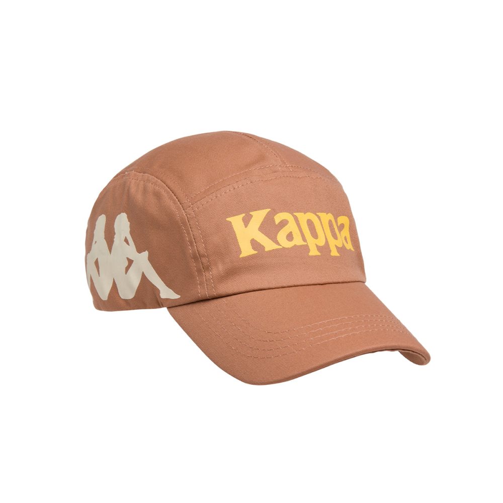 Kappa Authentic Anfrei Caps Brown Yellow | WC5826930