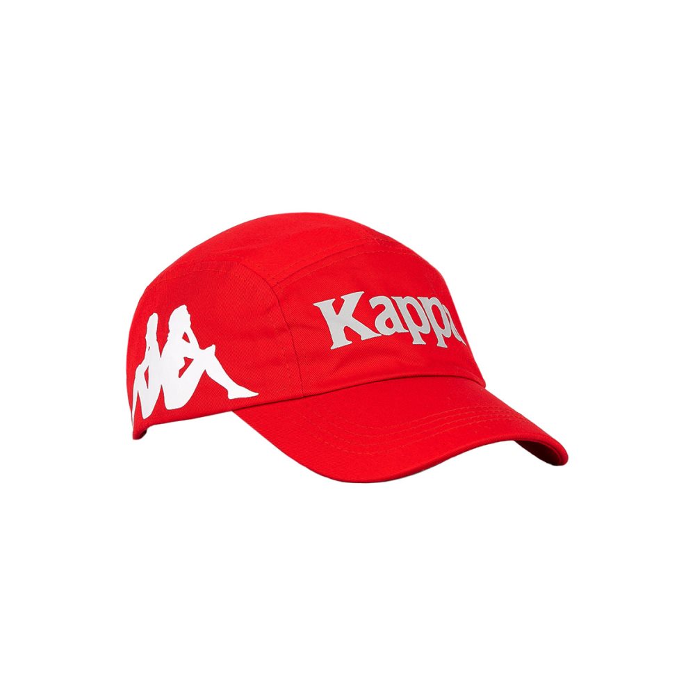 Kappa Authentic Anfrei Hats Red White | CZ0398754
