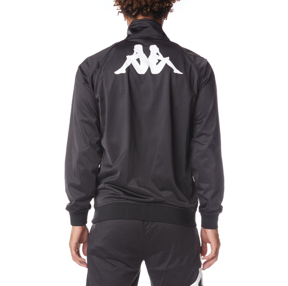 Kappa Authentic Angost Track Jackets Black White | EK8762093
