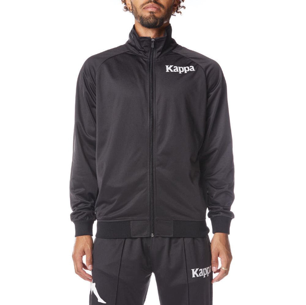 Kappa Authentic Angost Track Jackets Black White | EK8762093