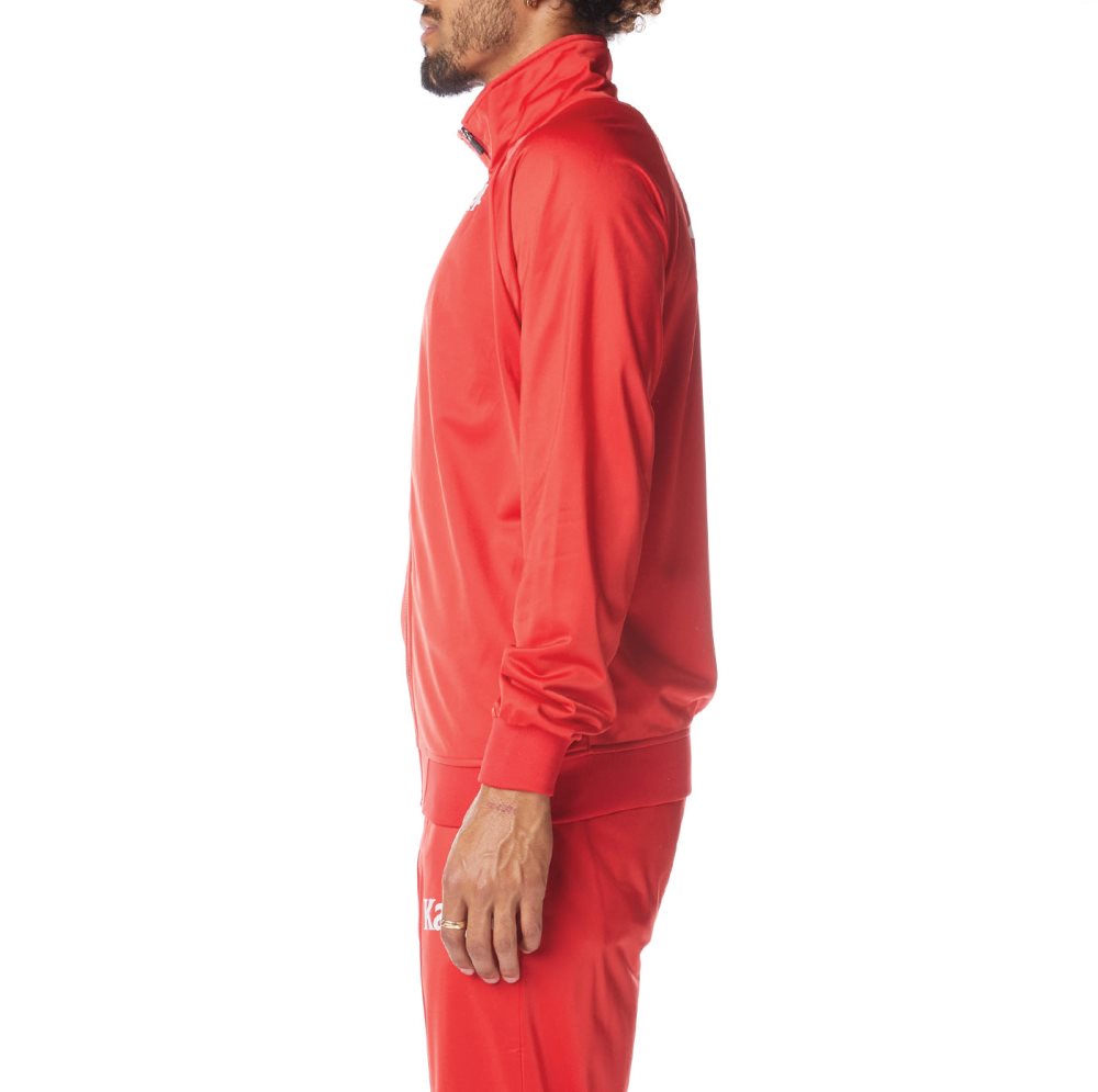 Kappa Authentic Angost Track Jackets Red White | JZ9376504