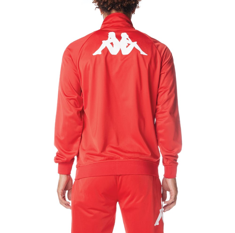 Kappa Authentic Angost Track Jackets Red White | JZ9376504