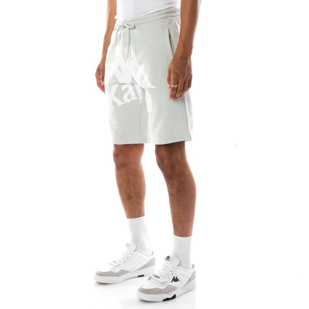 Kappa Authentic Anjuan Shorts Grey White | TY0937421