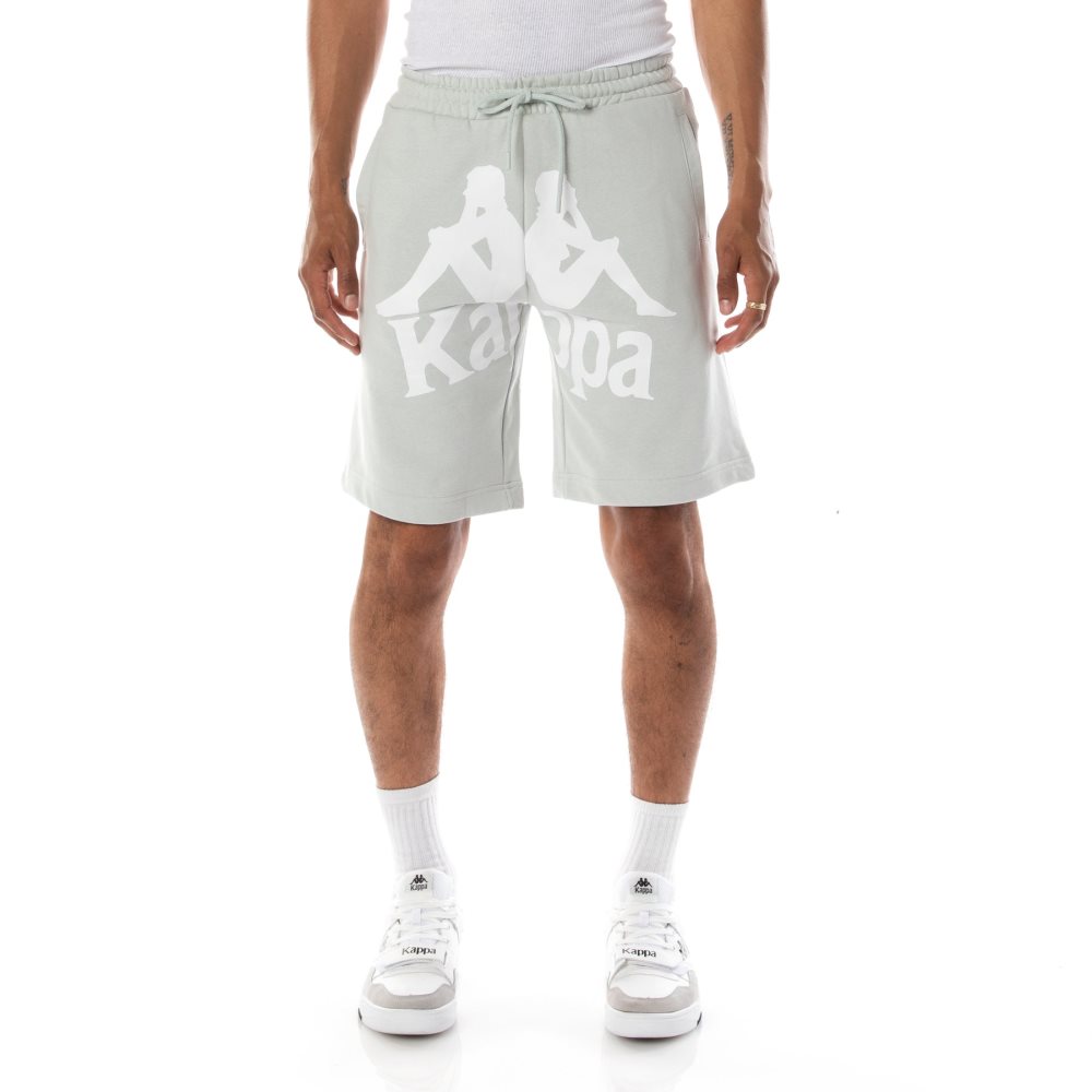 Kappa Authentic Anjuan Shorts Grey White | TY0937421