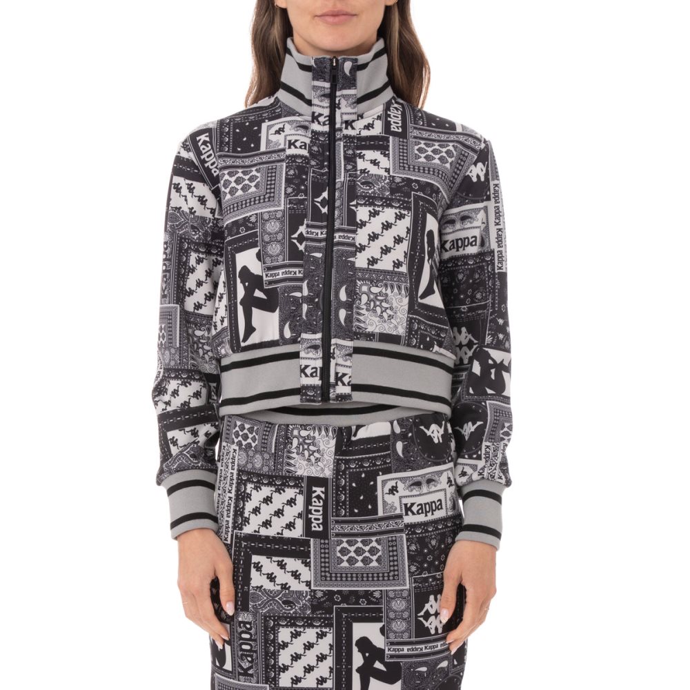 Kappa Authentic Antanambao Crop Track Jackets Black | NJ2804673