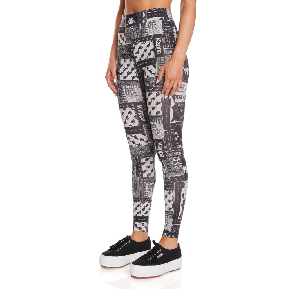 Kappa Authentic Antsalova Leggings Black | NX6780345