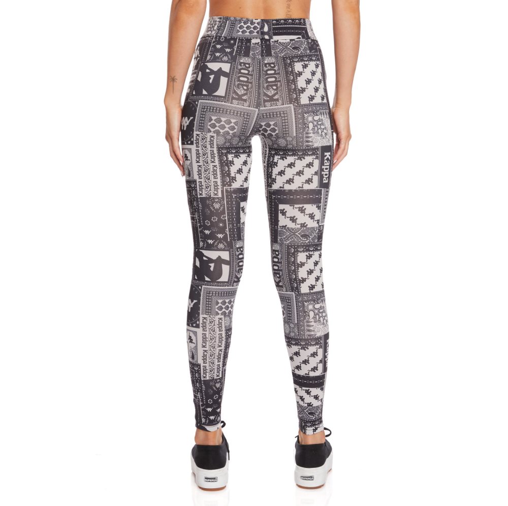 Kappa Authentic Antsalova Leggings Black | NX6780345