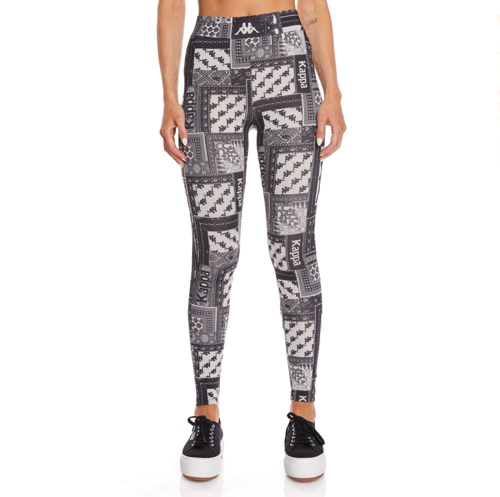 Kappa Authentic Antsalova Leggings Black | NX6780345
