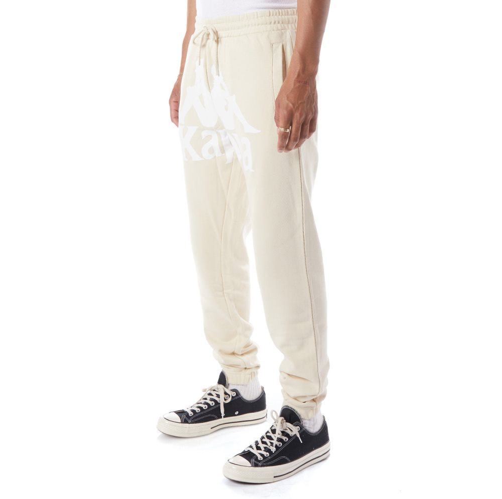 Kappa Authentic Anvest Sweatpants Beige White | XE5134609