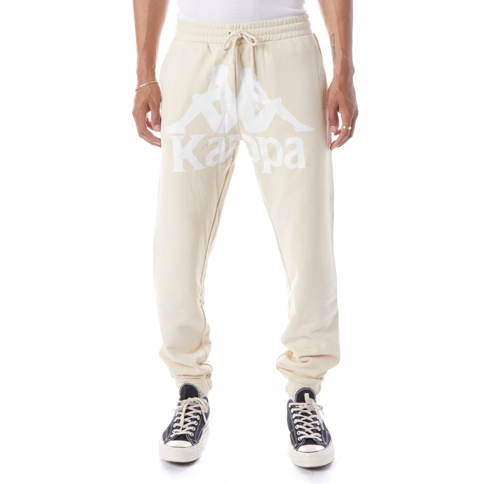 Kappa Authentic Anvest Sweatpants Beige White | XE5134609