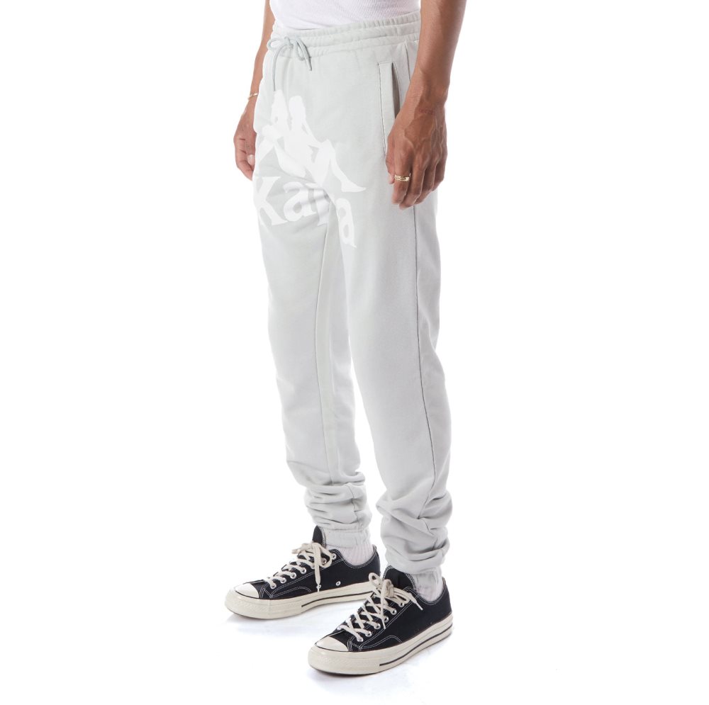 Kappa Authentic Anvest Sweatpants Grey White | WL8139026